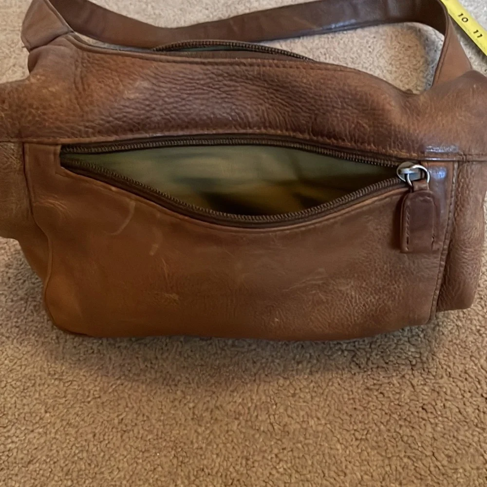 Tignanello Brown Leather Shoulder Purse - Picture 7 of 11